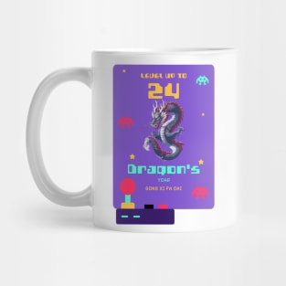 Level Up to 2024: Pixel Dragon's Retro Year Tee Mug